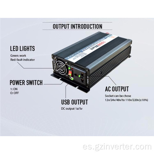 Inverter de automóvil 1000W Modificado Sine Wave Inverter